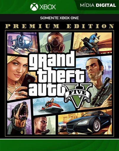 GTA 5 Grand Theft Auto V: Edição Premium – Xbox One / XS – Mídia Digital