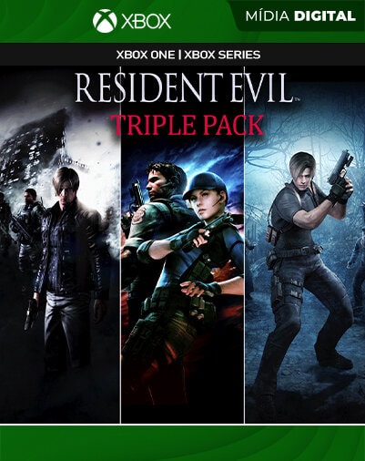 Resident Evil 4 5 6 Triple Pack – Xbox One / XS – Mídia Digital